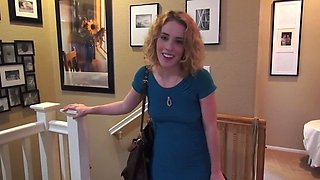 Blondie Bonnie sucks Jay's cock in POV