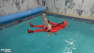 Naked and Horny on My Inflatable Submarine Girl