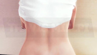 Hot Redhead Nerd Girl Gives Sloppy Blowjob & Gets Pounded Glasses, Big Ass & Creampie