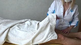 Amateur Blonde Masseuse Handjob Fantasy - Big Natural Tits & Monster Cock