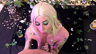 Elf Woman Enjoy on Huge Cock