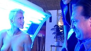 Perfect German Stepmom Fucked in the Solarium