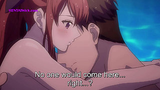 After a Hot Grill Party with Friends, the Pool Became Our Playground of Desire (Hentai Sex)