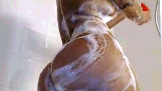 Big Booty Latina With Huge Tits In The Shower