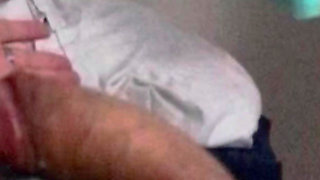 What a Pleasure and What a Cumshot After a Good in Front of the TV