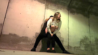 Wife Fucked Downtown After a Party Under a Bridge