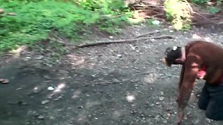 Outdoor Slave Humiliation In The Forest