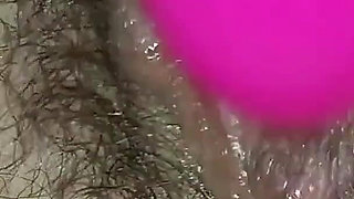 Wet Hairy Pussy Masturbating with Vibrator Close up Amateur Russian Model MILF Ginnagg