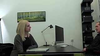 Sexy Czech blonde wants a weekendjob
