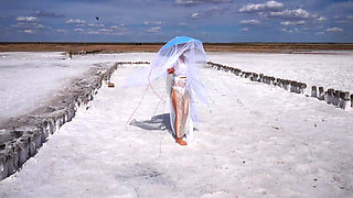 White Silence on Salt Lake Elton