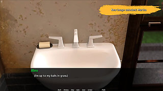 Stepmom And Stepsister Teasing Alex With Her Boobs And Big Ass While He Doing Gardening