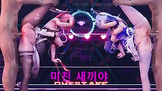 MikuMotion Gangbang Creampie With Explosive Tits And Thrusting Butt Plug