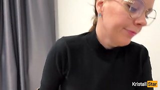 Hungry Teacher Sweetie Girl Tries New Grading System with Big Dick Tutor in POV