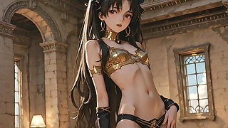 She Undressed Slowly in the Temple at Dusk