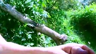 American Couple's Outdoor Adventure in the Woods and Car