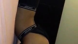 Amateur blondie solo anal masturbation