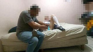 Fucking a Mexican college newbie for $25, a cute petite teen from a technical school in Sinaloa