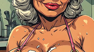 3D Cum on Breasts Art