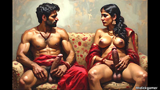 Indian gf cheating and Fucking with her bestfriend by sucking his balls