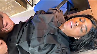 Black judge fucks office in the office