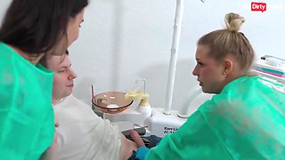 Jenny Stella And Deutsche Amateure In Dentist Appointment Escalates Into Full Orgy German Amateurs