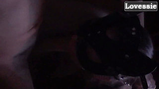 An Obedient, Hot MILF Plays with Nipple Clamps, Follows Orders, and Sucks Cock While Dressed as a Cat - Lovessie