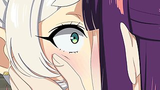 Frieren x Fern x Ubel Lesbian College Girls in Threesome PT2