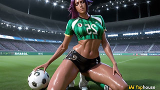 Yoruichi Shihouin at Soccer Practice in the Porn Ai Adaptation of Bleach