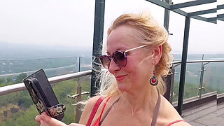 Blonde Mature Wife Enjoys Naked Sex