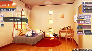 Hentai Game - Happiness Double Room - Elegant Silver MILF Rocks Cowgirl, Moans Hard Doggystyle - Free Mode