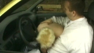 Chubby German MILF Got Her Pussy Fingered and Licked in Car