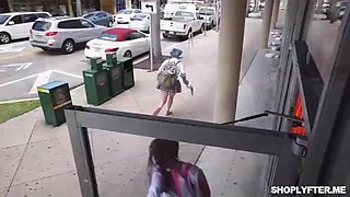 Skinny teen Eden Sin punished for stealing by Pervz: Blowjob, Cowgirl  Hardcore Porn