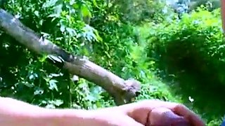 American Couple's Outdoor Adventure in the Woods and Car