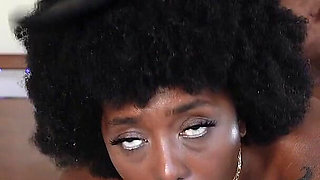 Best Friend's Busty Black Girlfriend Dutch Coco Wears Slutty Playboy Bunny Outfit for You