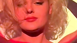 Cute blonde with big boobs solo