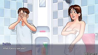 Summertime Saga Hot Milf Sex In Shower