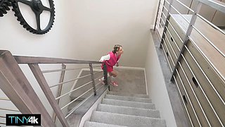 Neighbor Drills Tiny Slut s Tight Hole With His Howitzer Cannon by TINY4K: Porn