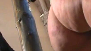 Humiliating hanging out pussy fingering
