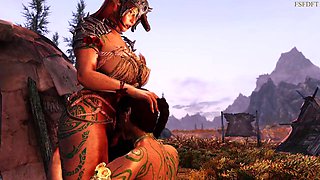 Bosmers Hentai Morning Routine: Skyrim Futanari Public Nudity by FSFDFT