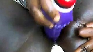 Black BBW Pussy Squirting on Webcam