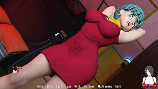 Bulma's wild adventure in Dragon Ball Z cartoon sex scenes