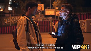 Watch belinda Bee dominate her obedient mate in lingerie & stockings