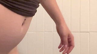 Peeing in Bathroom