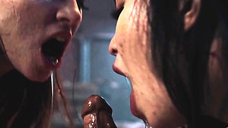 Femdom Reverse Gangbang - Lesbians Possessed by Horny