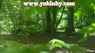 I Surprise This Voyeur - Amateur French Alt Hairy Redhead JOI Exhib Soft Dom Masturbation Forest