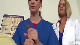Female Doctor Demandes Nurses To Jerk