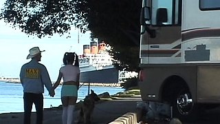 Young brunette teen homemade blowjob during sexdate