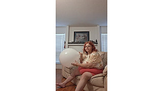 Requested Blow up and Pop Video by Big Beauty Nurse Vicki