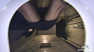 Human Toilet - Golden Shower Lite - Strict Lady Boss Pisses Directly on Your Face in Office Toilet POV