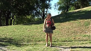 Horny MILF Picked up Outdoors for Sloppy Couch Pounding